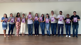 Ação reuniu magistrados, servidores, colaboradores e estagiários em defesa de um ambiente de tra...
