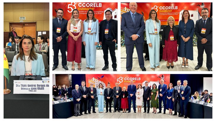 Acre marca presença no 53º Encontro de Corregedores Eleitorais Juíza-Auxiliar da Corregedoria do TRE-AC, Thais Khalil, representou o Estado