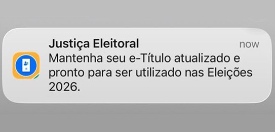 Aplicativo e-Título passa a enviar alertas com orientações para as Eleições 2026