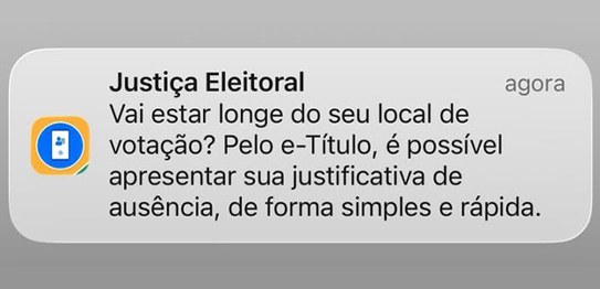 Aplicativo e-Título passa a enviar alertas com orientações para as Eleições 2026