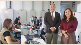 Presidente do TRE-AC, Desembargadora Waldirene Cordeiro, e o vice-presidente e corregedor, Desme...