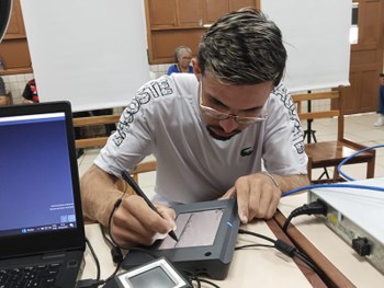 Ação do TRE-AC facilitou o acesso da população ao atendimento eleitoral na escola Dr. Pimentel G...