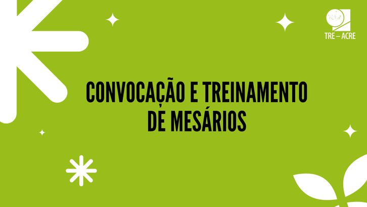 Capacitação e treinamento de mesários
