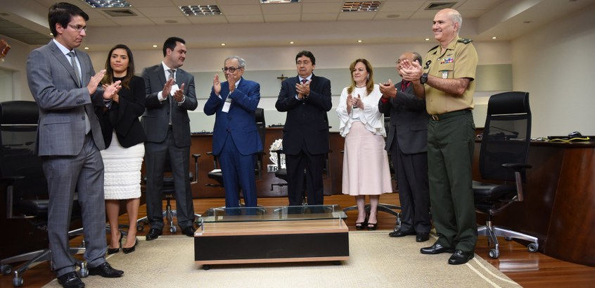 COPTREL-TRE-AC-2018 Presidente do TRE-AC, desembargadora Regina Ferrari, que é vice-presidente do Coptrel, e o desem...