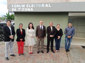 Atividade integra as ações de acompanhamento das unidades eleitorais e foi conduzida pelo Vice-P...