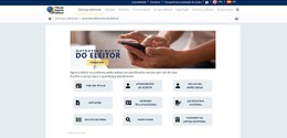 Página reúne serviços e informações úteis para eleitoras e eleitores, advogadas e advogados, imp...