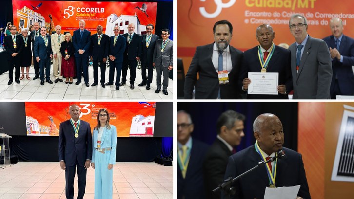 Reconhecimento por Contribuições à Justiça Eleitoral ocorreu durante o 53º Encontro de Corregedo...