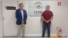 Aguinaldo Parafita esteve no Acre para ação em Xapuri e visitou as instalações do TRE-AC nesta s...