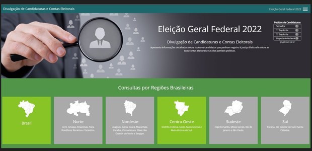 Ferramenta também possibilita consulta de dados individuais de candidatos, bem como de contas el...