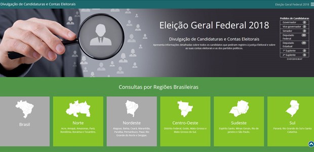 Divulgação de Candidaturas e Contas Eleitorais 