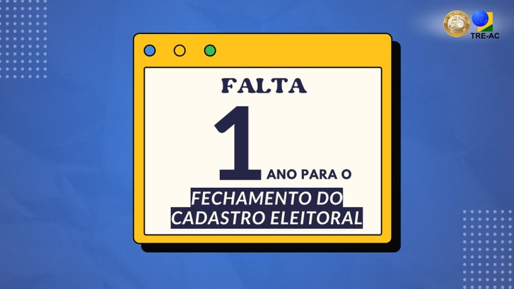 Eleições 2026: falta um ano para o fechamento do cadastro eleitoral Eleitoras e eleitores têm até 6 de maio de 2026 para regularizar ou emitir o título e garantir o...