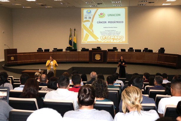 Em alusão ao Setembro Dourado, TRE-AC realiza palestra para conscientização do câncer em crianças e adolescentes Evento foi realizado nesta quarta-feira e contou com a participação dos servidores da sede do Tr...