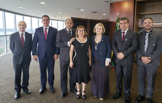 Em audiência de trabalho, desembargadores Denise Bonfim e Elcio Mendes são recebidos pela presidente do TSE TRE AC SETEMBRO 2019 AUDIENCIA TSE