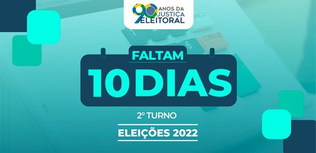 Faltam 10 dias: Brasil realiza o 2º turno das maiores eleições já realizadas em 90 anos da Justiça Eleitoral Cerca de 156,5 milhões de eleitores votarão para presidente da República em todos os 5.570 munic...