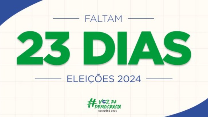 Faltam 23 dias: confira as principais novidades das Eleições 2024 na propaganda eleitoral Proibição de disseminar conteúdos falsos e mentirosos criados ou manipulados por IA é uma das in...