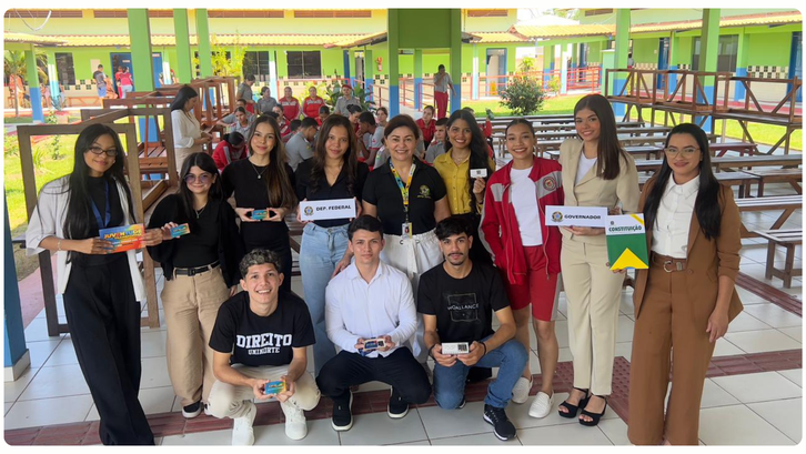 Ação promove palestra, teatro, quiz e atendimento ao eleitor, com foco na formação cidadã de jov...