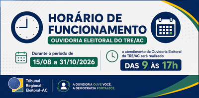 Novo horário de funcionamento