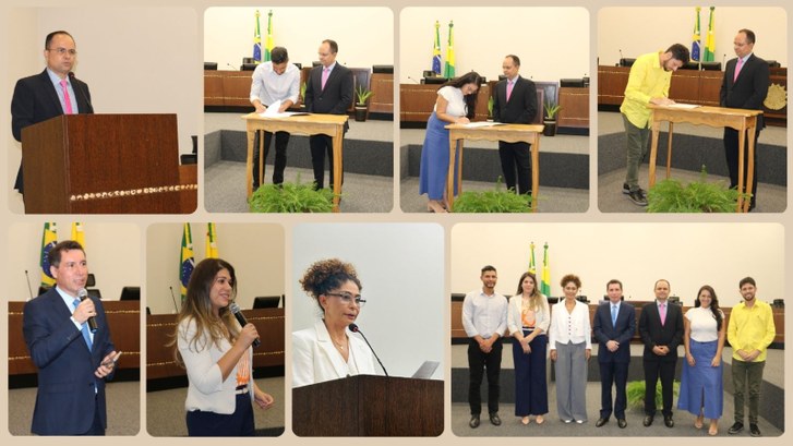 Novos servidores tomam posse no TRE-AC Em solenidade nesta terça-feira, 9, o Presidente do TRE-AC, Desembargador Júnior Alberto, emposs...
