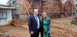 Presidente do TRE-AC e ministro do TSE, Tarcisio Vieira, visitam as obras de construção da nova ...