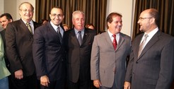 O presidente do TRE-AC, desembargador Pedro Ranzi, prestigiou a solenidade de anúncio do nome do...