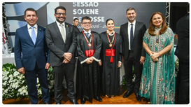 Desembargadora Waldirene Cordeiro participou da solenidade que marcou o início do biênio 2026–20...
