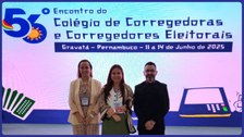 Presença da Corregedora, Desembargadora Waldirene Cordeiro, Juíza-Auxiliar, Isabelle Sacramento,...