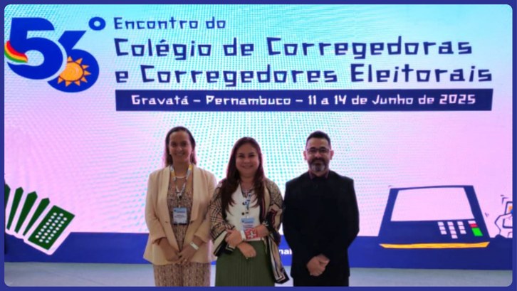 Representação acreana contribui com debate nacional sobre Justiça Eleitoral Presença da Corregedora, Desembargadora Waldirene Cordeiro, Juíza-Auxiliar, Isabelle Sacramento,...