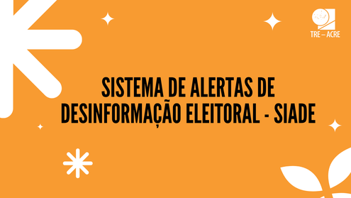O SIADE é um canal anônimo para comunicar conteúdos falsos, enganosos ou fora de contexto que af...