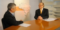 O programa Justiça em Foco, transmitido pela TV Justiça, emissora oficial do Supremo Tribunal Fe...