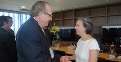 A presidente do Tribunal Superior Eleitoral (TSE), ministra Cármen Lúcia Antunes Rocha, reuniu-s...