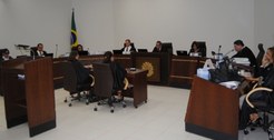 Sessão realizada pela Corte Eleitoral do Acre no dia 14 de fevereiro, na qual foram julgadas as ...