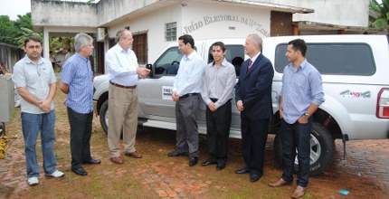 TRE-AC-2012-Visita do presidente do TRE-AC aos cartórios eleitorais Com o objetivo de estar mais próximo da realidade dos cartórios eleitorais do Estado, o presiden...