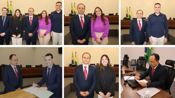 TRE-AC: Desembargador Júnior Alberto empossa 4 novos servidores Solenidade foi realizada nesta quarta-feira, 24