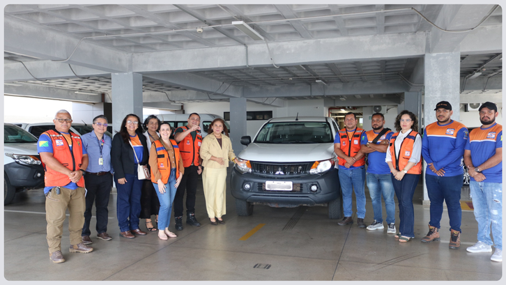 TRE-AC doa caminhonete à Defesa Civil de Rio Branco para reforçar ações emergenciais Veículo será utilizado em operações de socorro, resposta e gestão de desastres no município