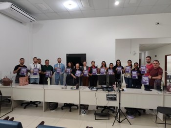Ação reuniu magistrados, servidores, colaboradores e estagiários em defesa de um ambiente de tra...