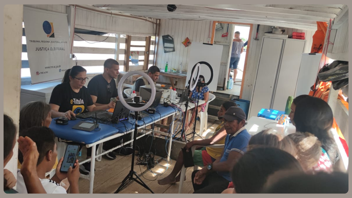 Serviços eleitorais são ofertados durante ação itinerante no Alto Purus