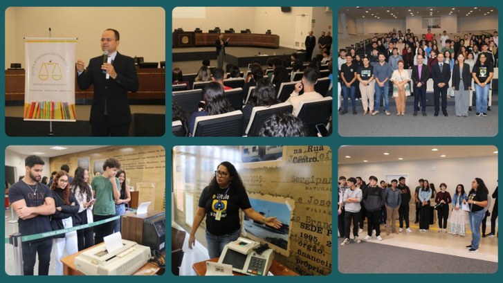 TRE-AC promove visita guiada para acadêmicos da Uninorte Os estudantes conheceram o acervo de memória da Justiça Eleitoral, galeria dos Presidentes e o S...