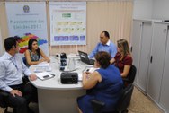 Três servidores do Tribunal Regional Eleitoral de Mato Grosso (TRE-MT) realizaram uma visita téc...