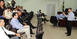 Reunião no plenário do TRE-AC para realizar sorteio da propaganda eleitoral