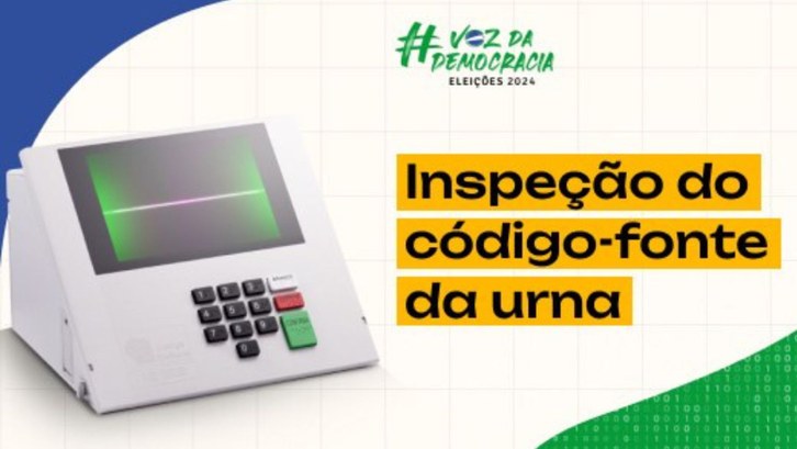 Três entidades já fiscalizaram o código-fonte da urna eletrônica Inspeção do código-fonte foi aberta em 4 de outubro de 2023 pelo TSE