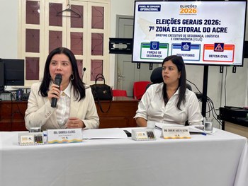 Reunião promovida pelo TRE-AC reuniu instituições parceiras para alinhar estratégias de seguranç...
