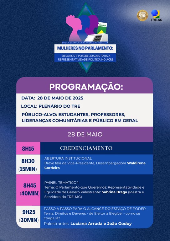 LUGAR DE MULHER TAMBÉM É NA POLÍTICA 