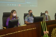 Na sede do TRE-AC, Desembargador Camolez prestigia aula inaugural de curso militar