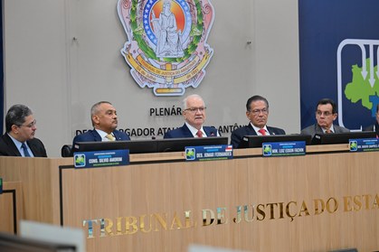 Presidente e vice-presidente da Corte Eleitoral acreana acompanharam debates sobre Justiça Itine...