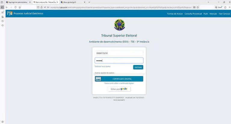 Sistema PJe passa a exigir duplo fator de autenticação para o seu acesso